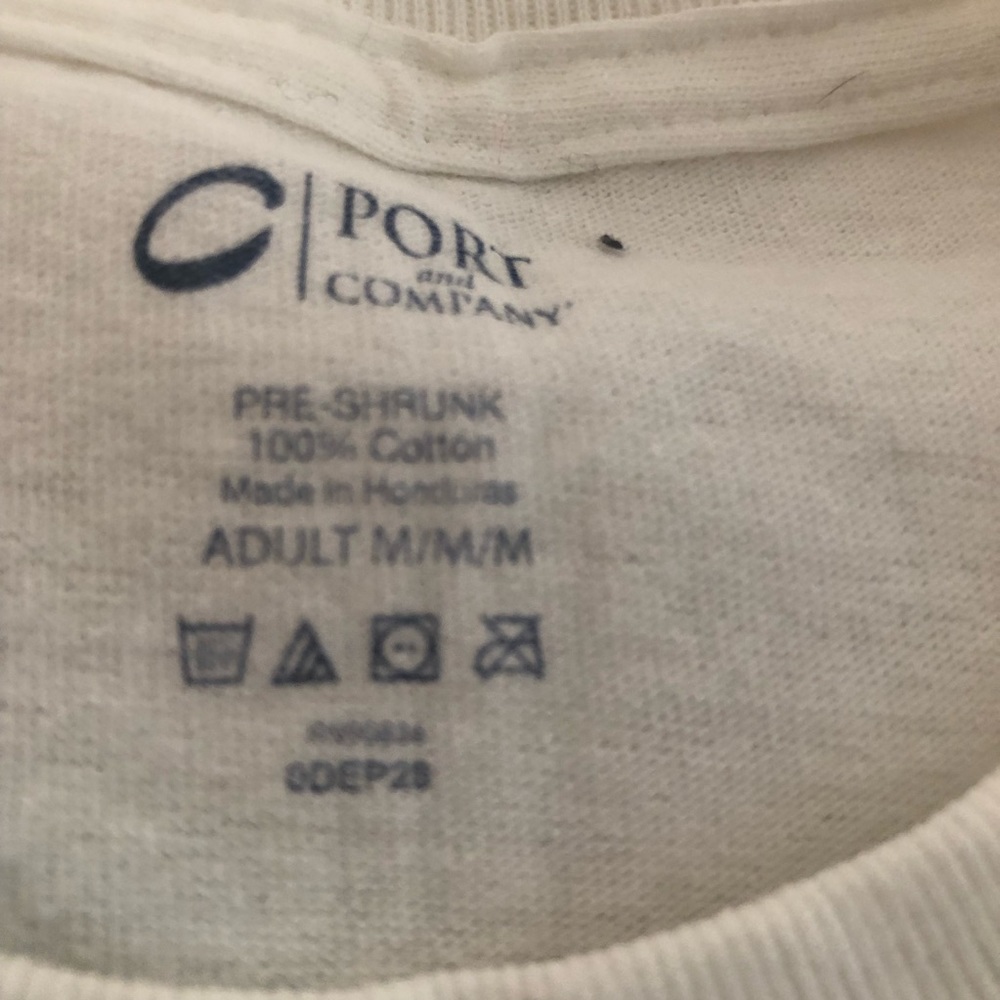 White tea shirt